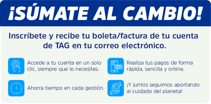 Suscribre tu boleta por email, Ruta del Maipo
